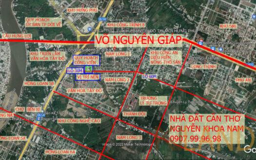 Giảm Mạnh ! Cặp nền 10×24 đường 1B lộ 30m khu Văn Hóa Tây Đô ( đường 1B lộ 30m liên khu dân cư, kế bên khu Nam Long )