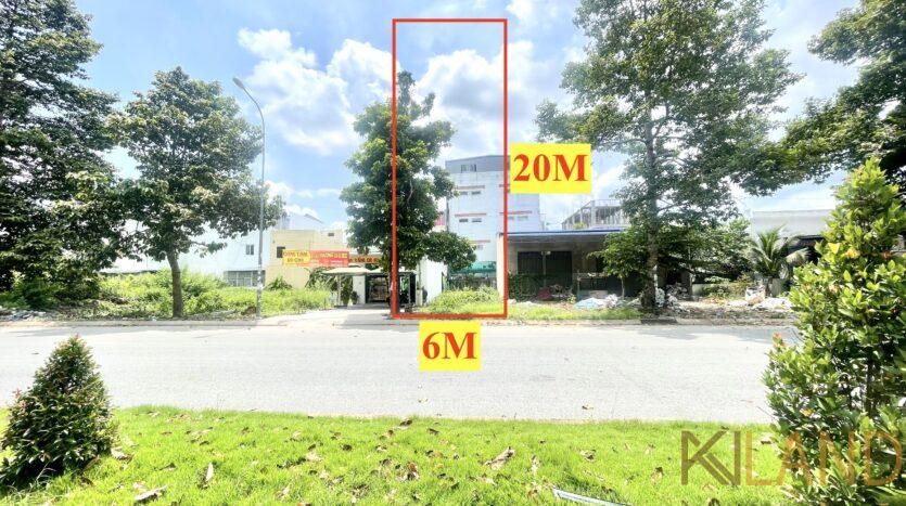 Nền khu Xây Dựng Cần Thơ đường 47m Đông Nam 6x20 khoanamland6