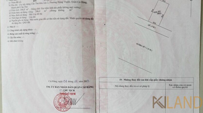 Nền Biệt Thự khu Xây Dựng Cần Thơ 10x20,6 đường 1B lộ 30m gần ngã tư đường 1B và Lê Tấn Quốc lộ 47m khoanamland5