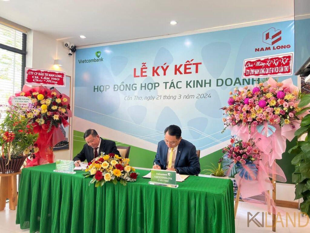 Lãnh đạo Vietcombank - Chi nhánh Cần Thơ và Công ty CP đầu tư Nam Long - Chi nhánh Cần Thơ ký kết hợp đồng hợp tác kinh doanh5