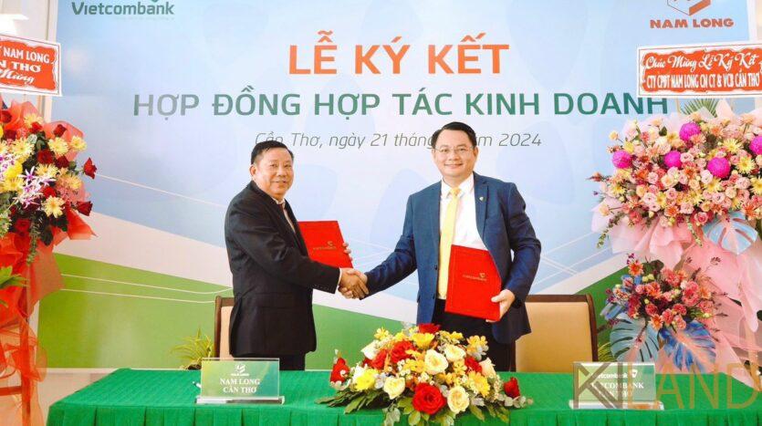 Lãnh đạo Vietcombank - Chi nhánh Cần Thơ và Công ty CP đầu tư Nam Long - Chi nhánh Cần Thơ ký kết hợp đồng hợp tác kinh doanh6